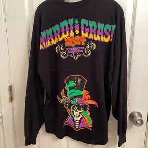 Universal Studios Orlando 2024 Spirit Jersey Black Mardi Gras size S